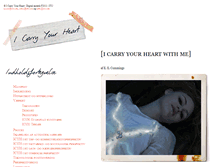 Tablet Screenshot of icarryyourheart.com